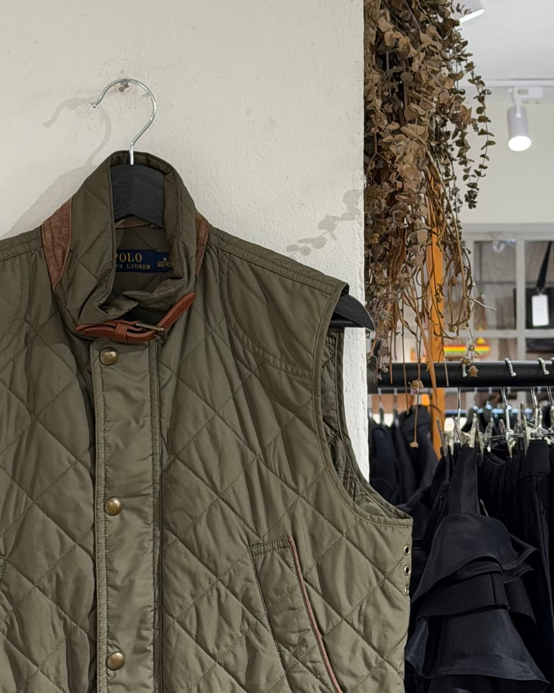 폴로 랄프로렌 카키 퀼팅 베스트 자켓 상품이미지3