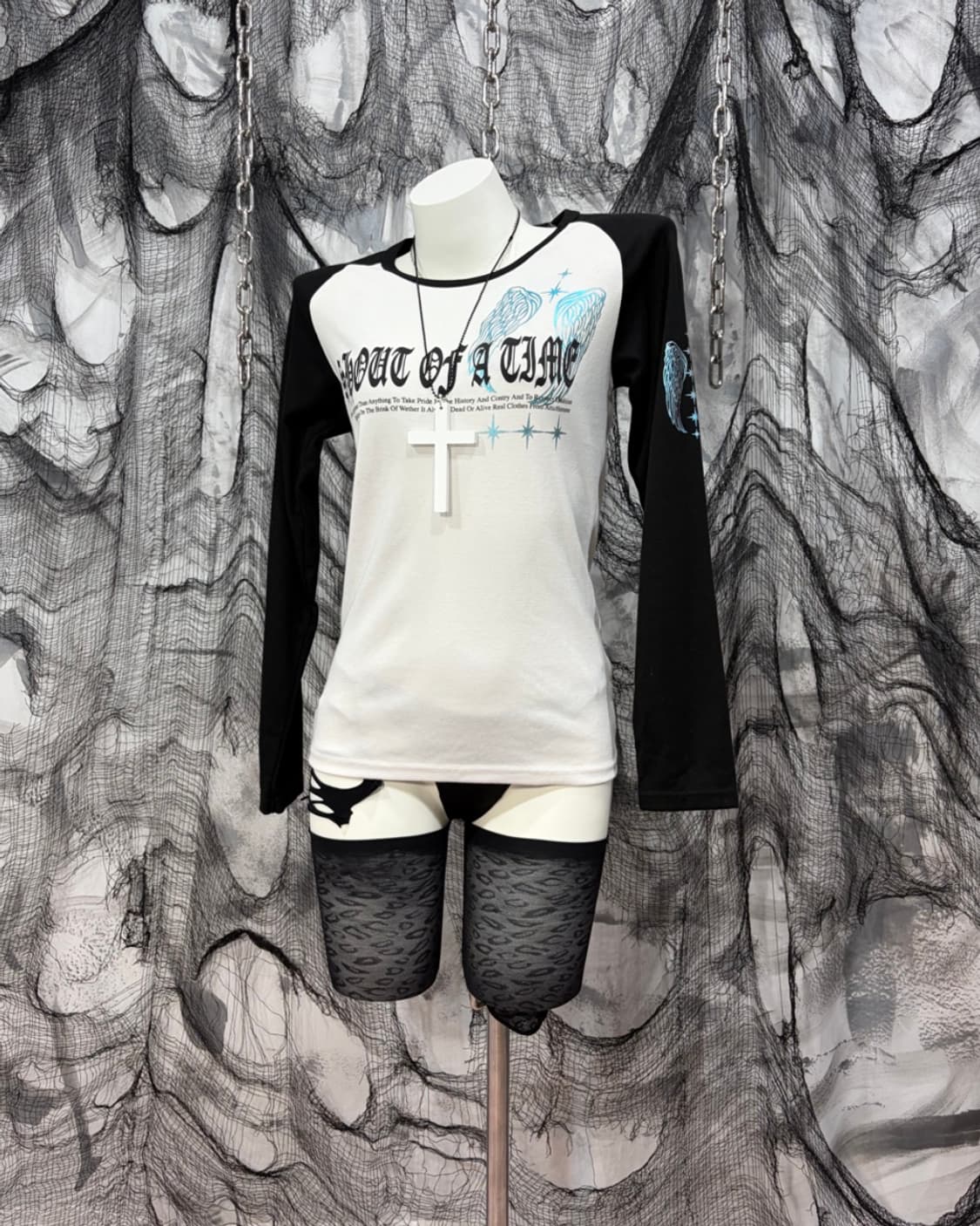 Y2K lettering wing long sleeve 상품이미지2