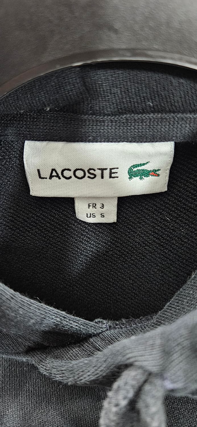 라코스테 엠보 빅크록 블랙 후드티 95 상품이미지3
