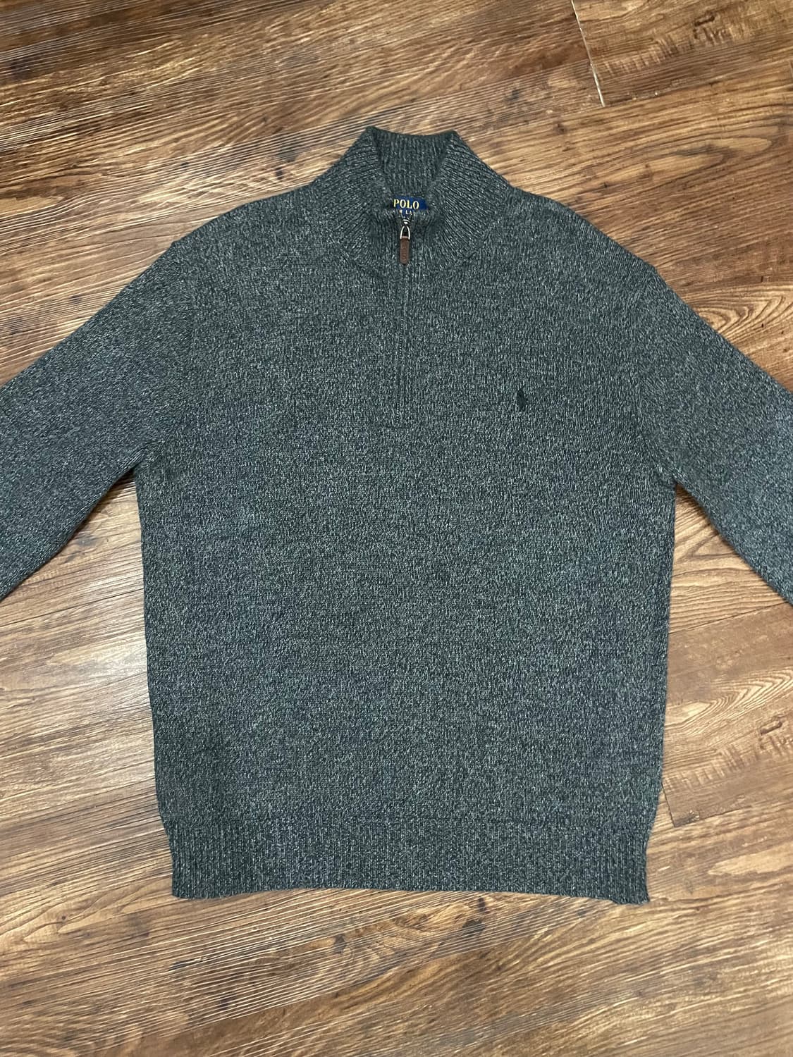 폴로 랄프로렌 하프집업 반집업 니트 스웨터 챠콜 상품이미지2