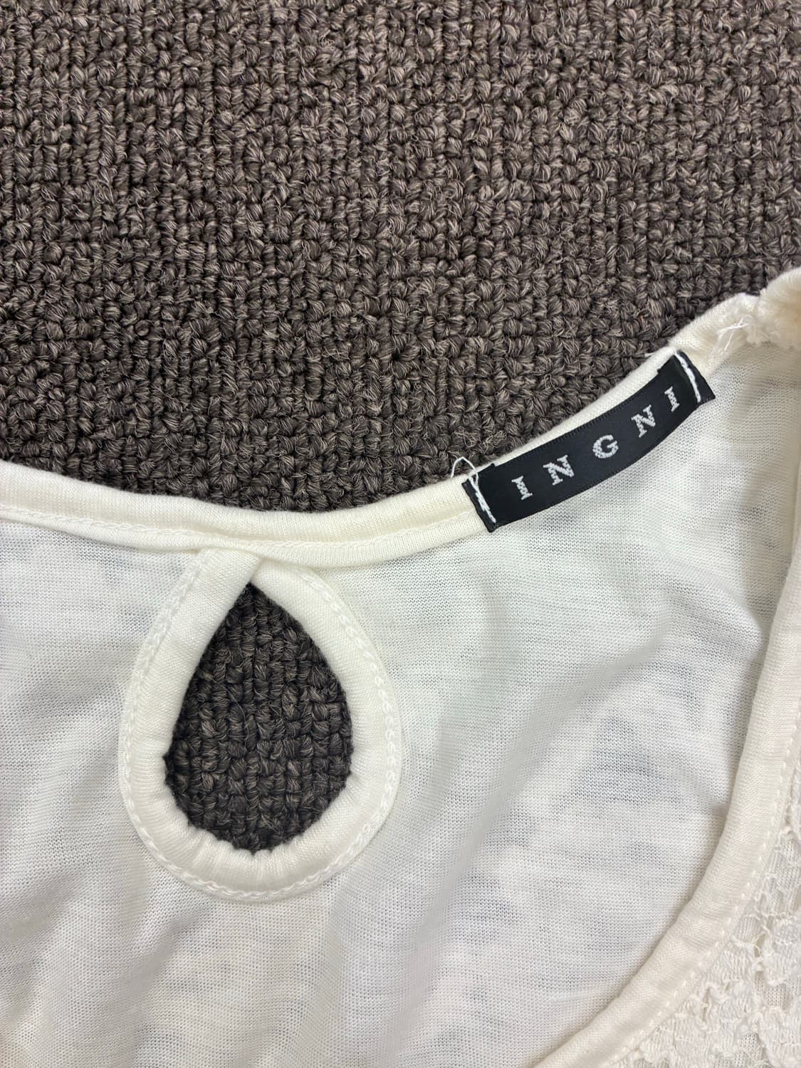 M)Ingni 빈티지 여성 꽃 레이스 나시 상품이미지4