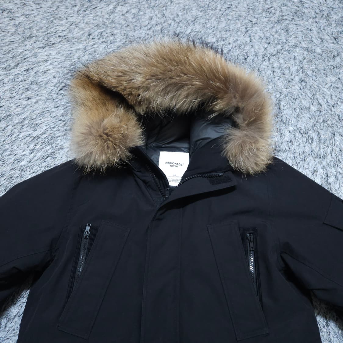 에스피오나지) S 남자 라쿤퍼 오리털패딩 덕다운패딩 / 왕눈이샵 상품이미지3