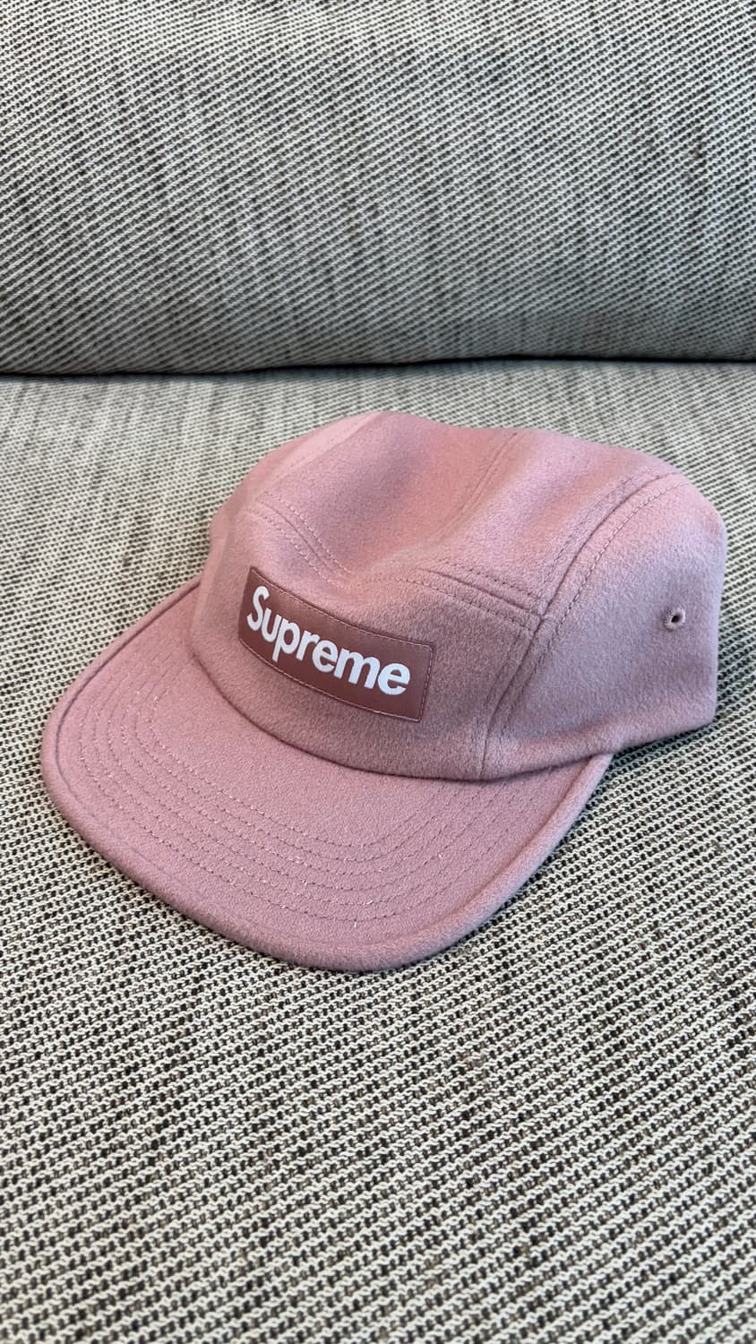슈프림 울 캠프캡 핑크 상품이미지3