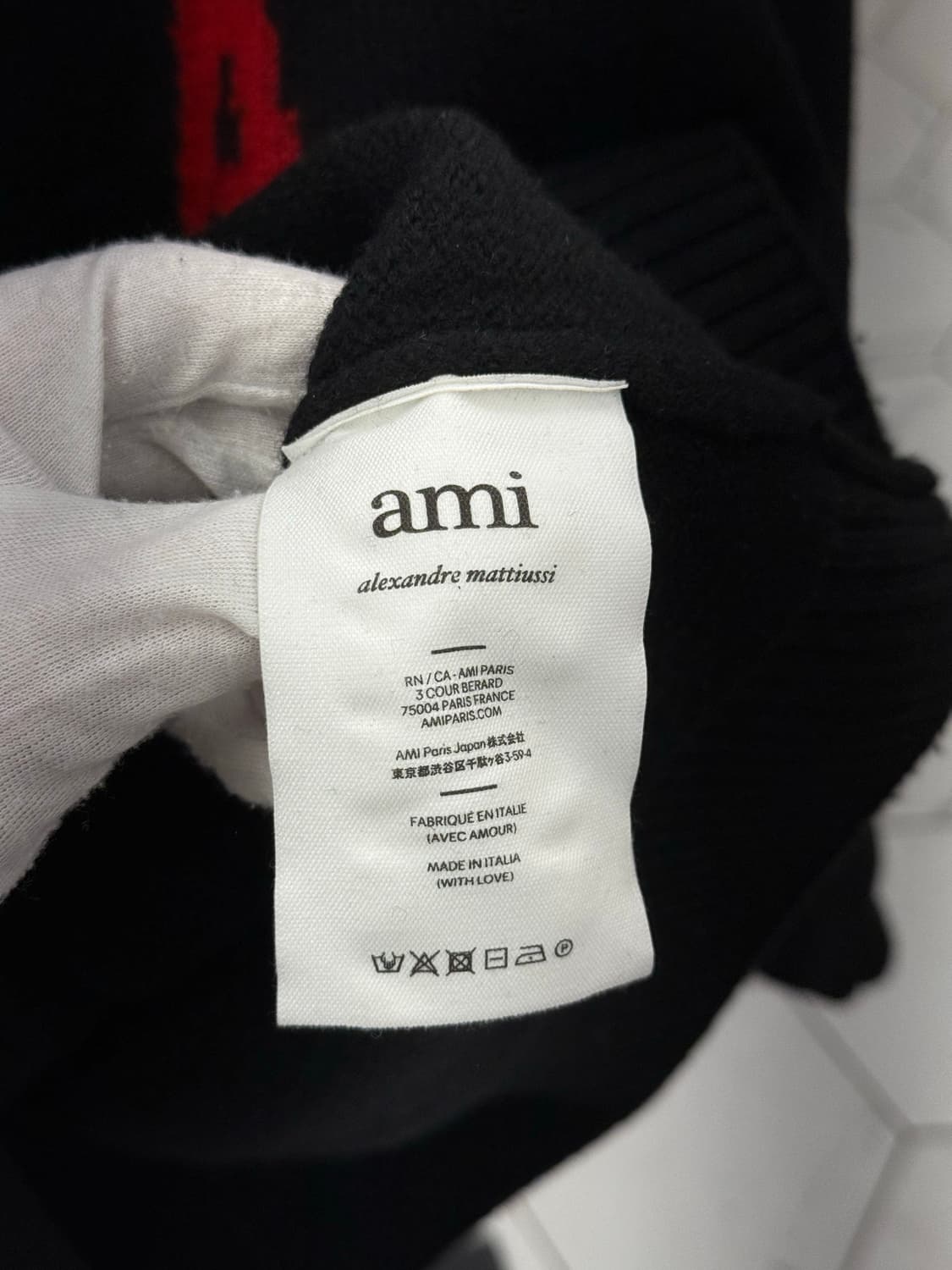 [L] 아미 빅하트 니트 후드티 상품이미지5