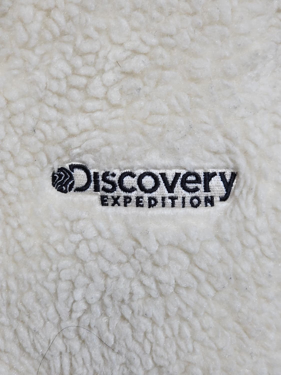(100) 디스커버리 플리스 후드점퍼 아이보리 뽀글이 후리스 자켓  상품이미지4