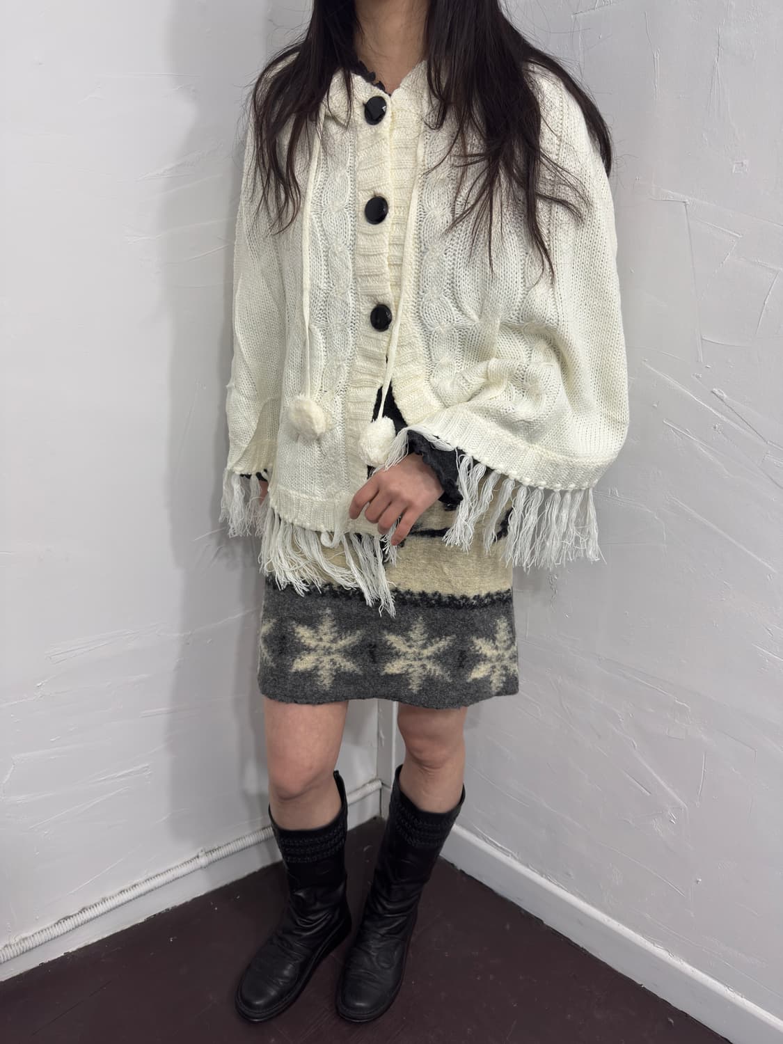 winter wool mini skirt 상품이미지6