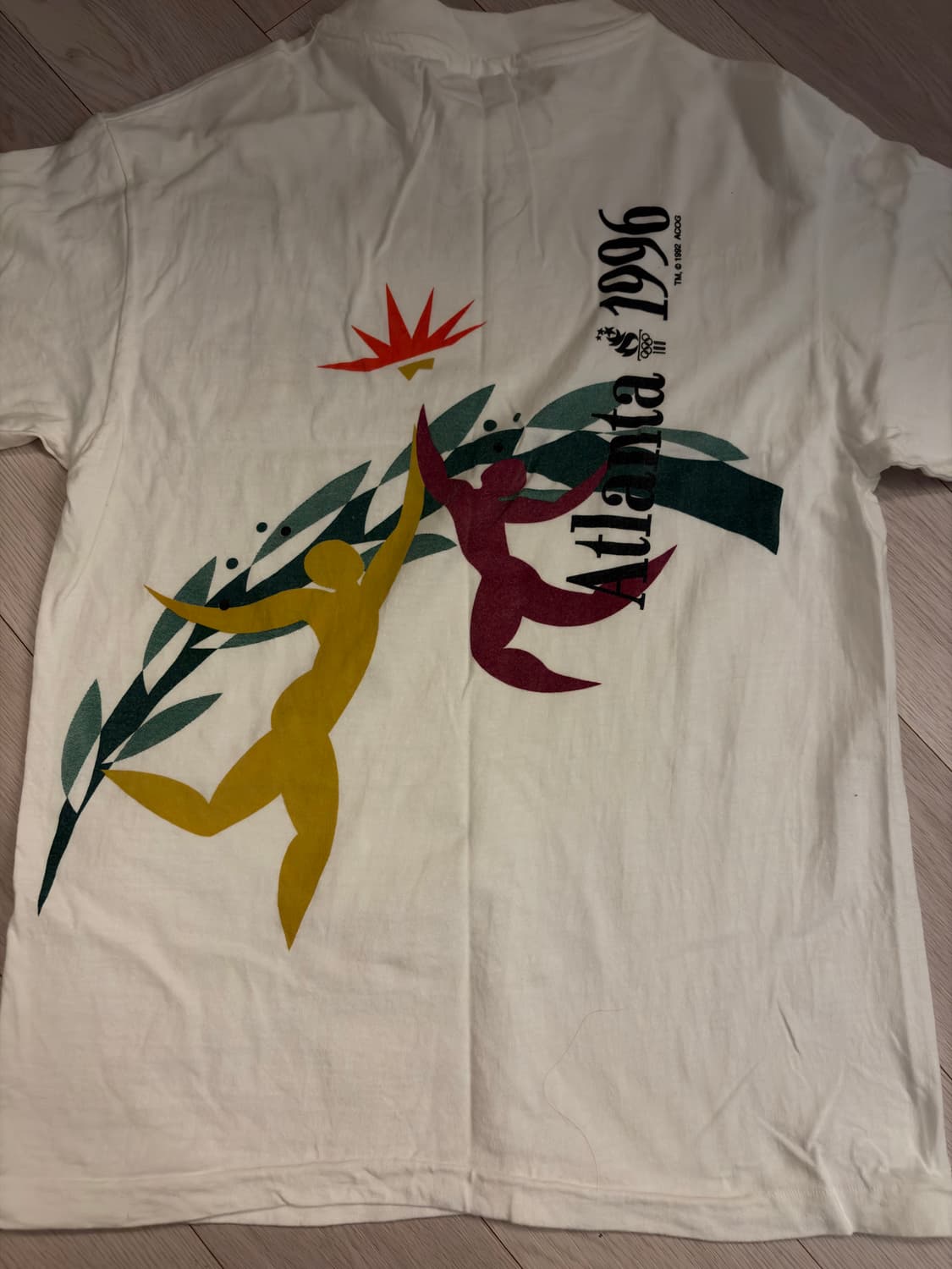 빈티지 헤인즈 애틀랜타 올림픽 자선행사 티셔츠(수소봉제) 상품이미지4