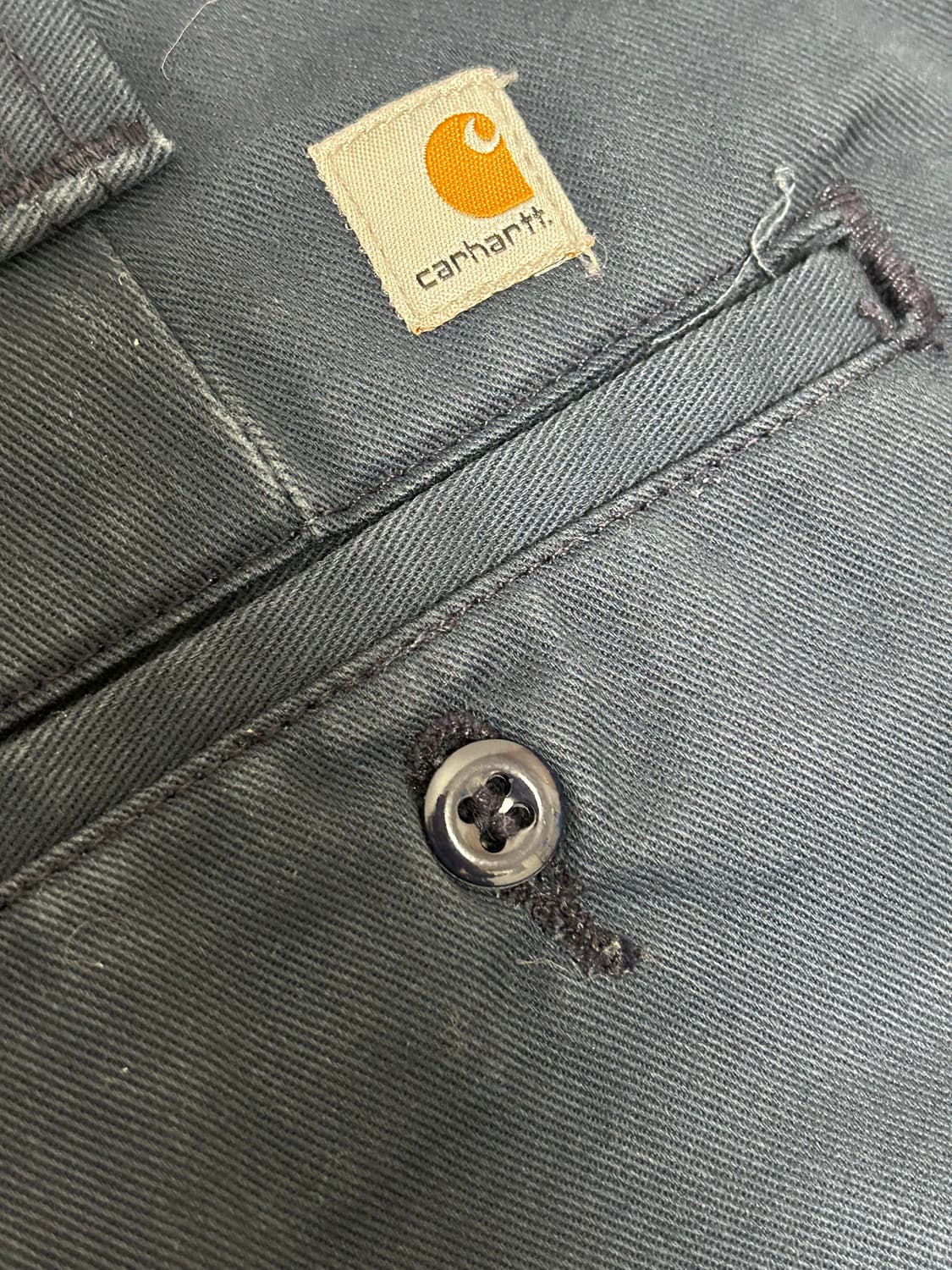 칼하트 네이비 릴렉스드핏 블렌디드 트윌 워크팬츠 상품이미지4