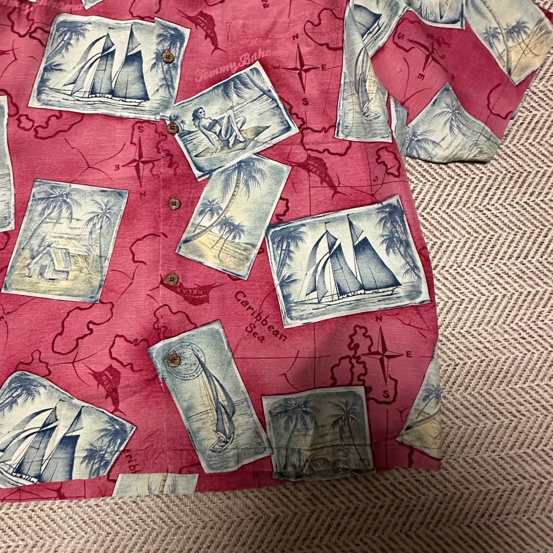 TOMMY BAHAMA silk 100% hawaiian shirt 상품이미지4