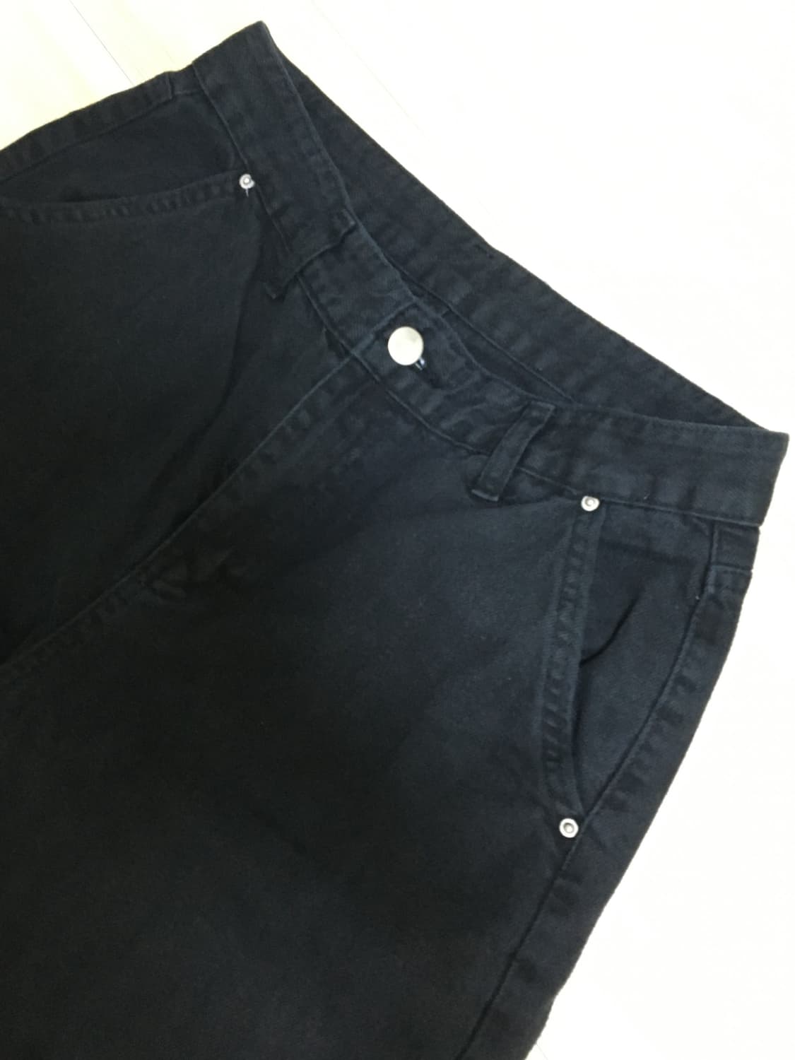 블랙 코튼팬츠 상품이미지2