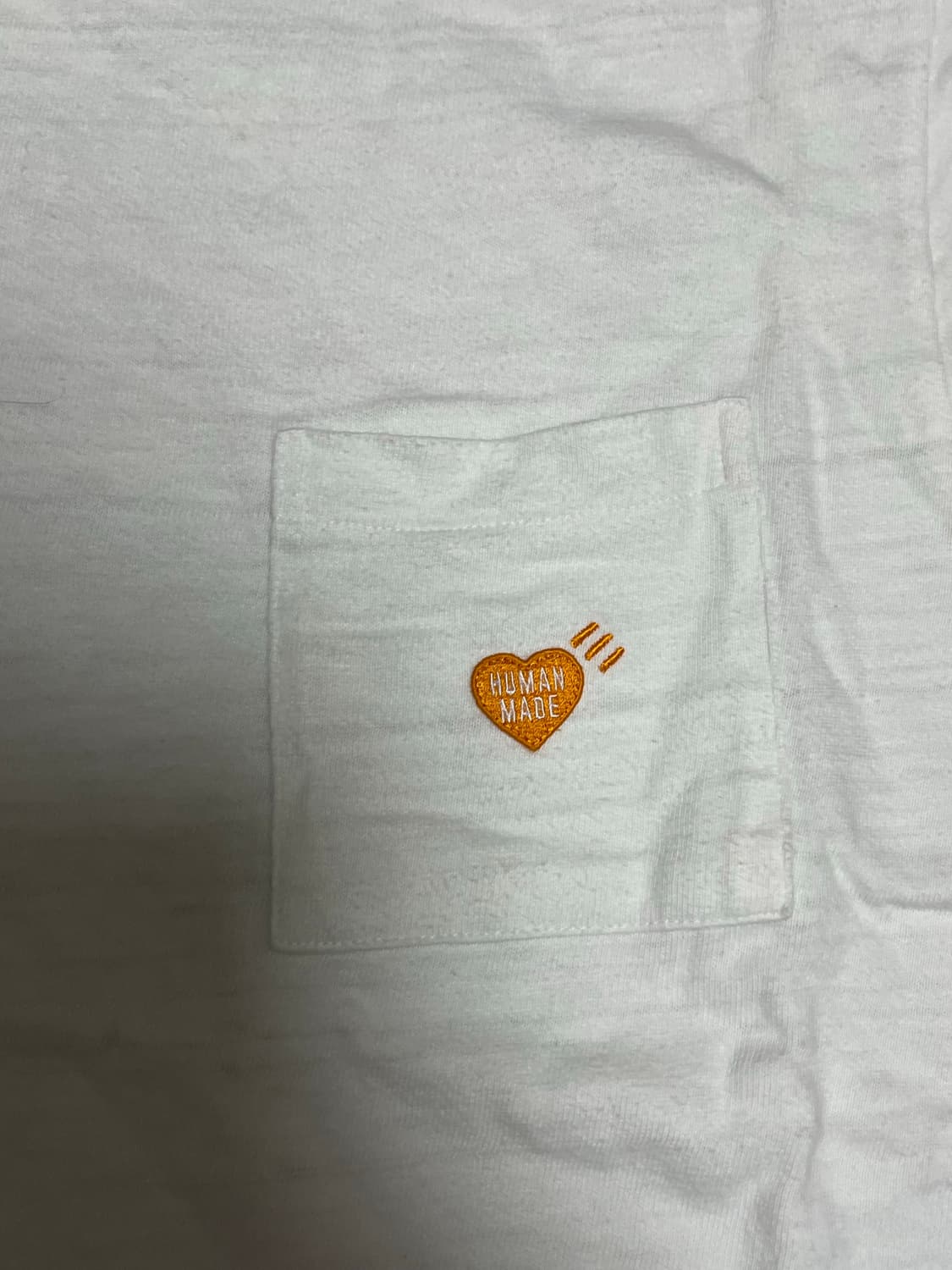 휴먼 메이드 포켓 티셔츠 화이트 S시부야 파르코 스토어 한정 상품이미지4