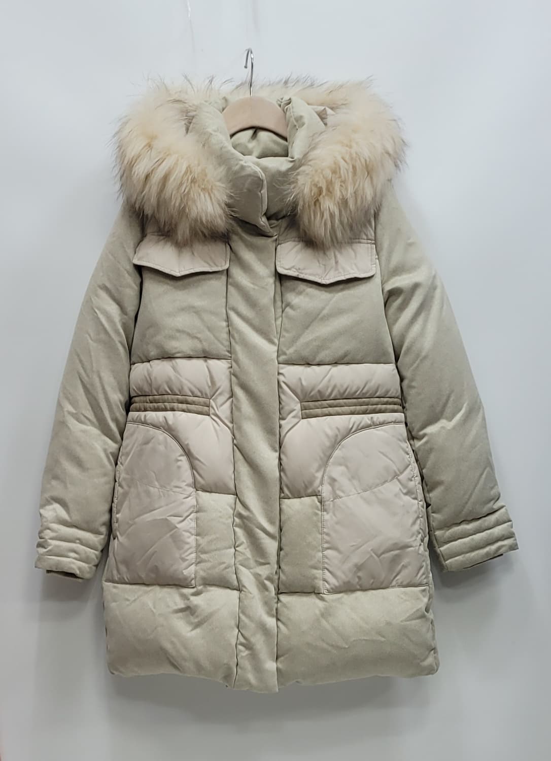 BENETTON 베네통 후드 덕다운 패딩 / 여 42 (85)
 상품이미지1