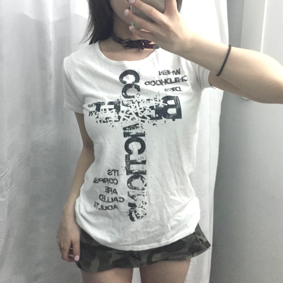 Heaven And Earth 펑크 레터링 반팔티 상품이미지3