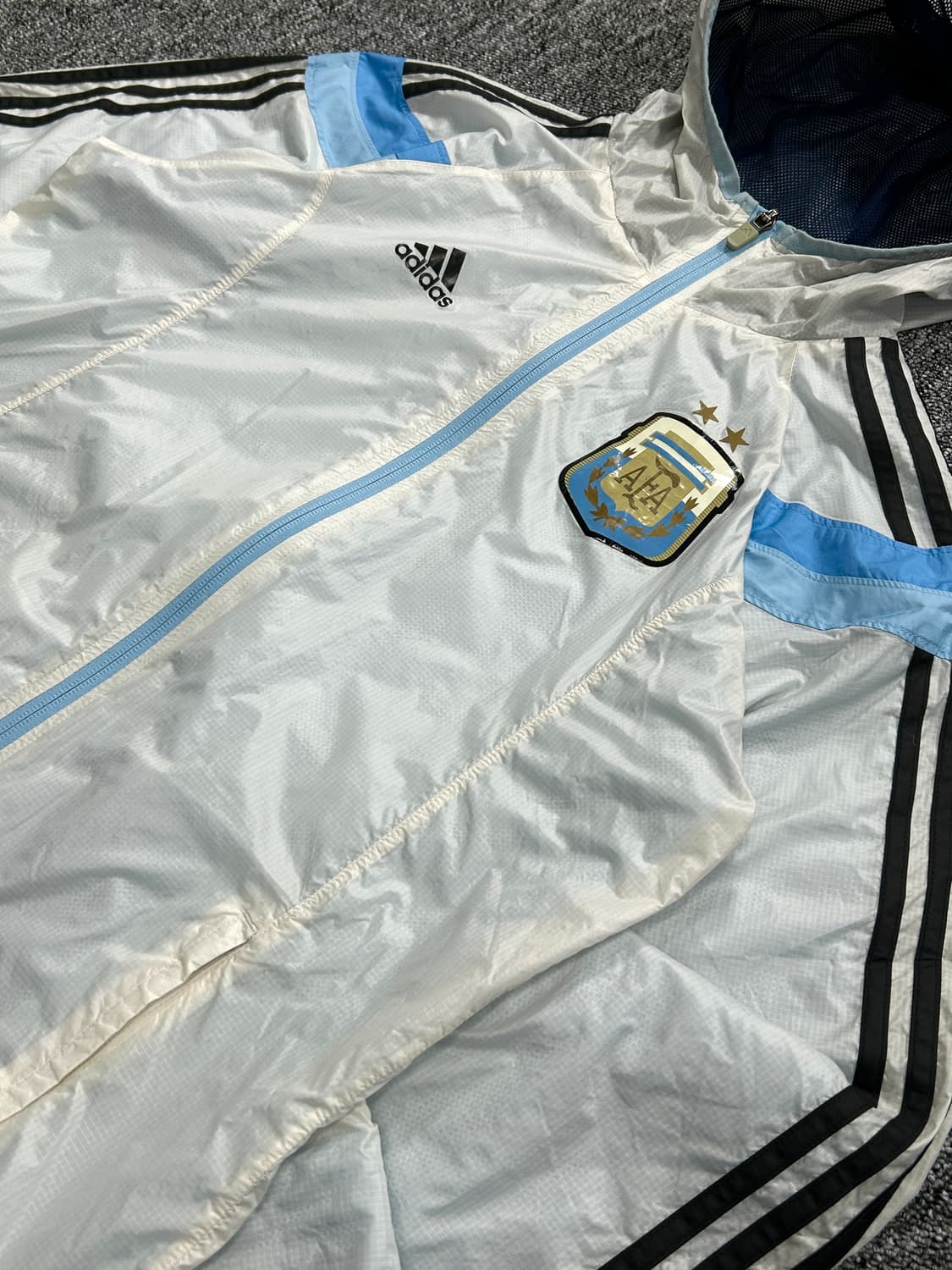 아디다스 아르헨티나 국대 바람막이 자켓 M  상품이미지4