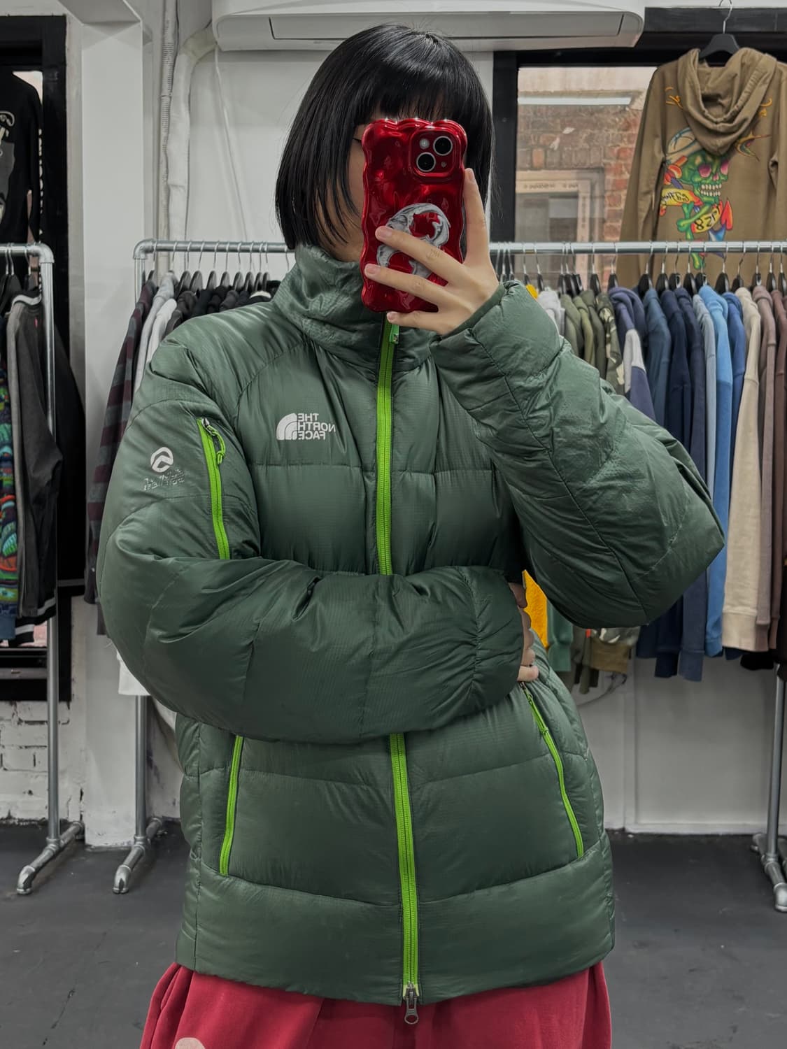 노스페이스 700 엘리시움 그린 패딩  상품이미지1