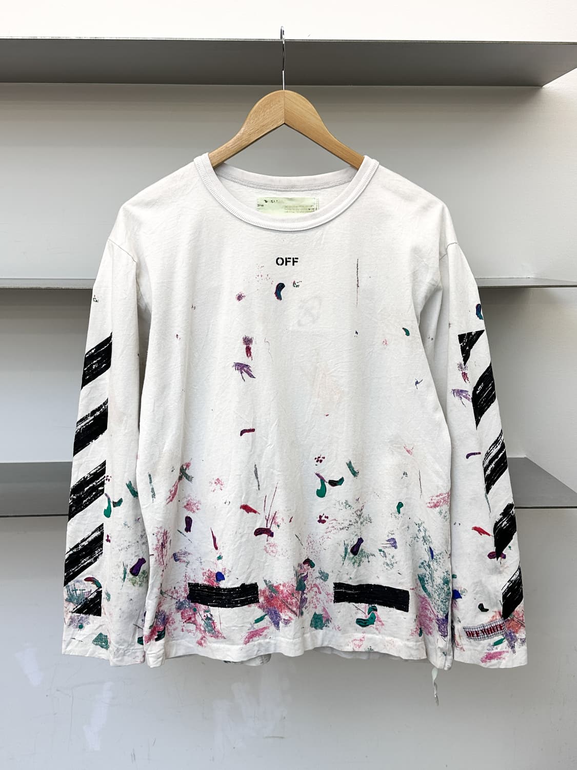 오프화이트 갤럭시 페인티드 애로우 롱슬리브 상품이미지2