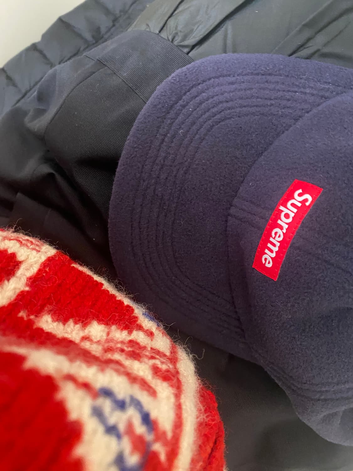 슈프림 폴라텍 스몰 박스 6 패널 캡 상품이미지1