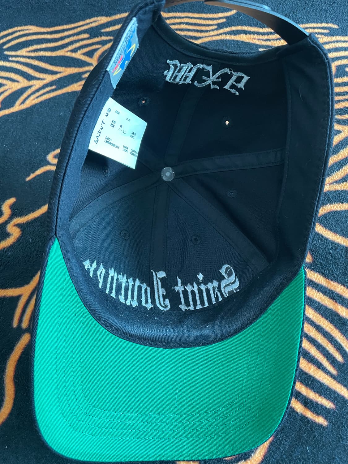 saint mxxxxxx 세인트 미카엘 24aw 6패널 캡 블랙 상품이미지2