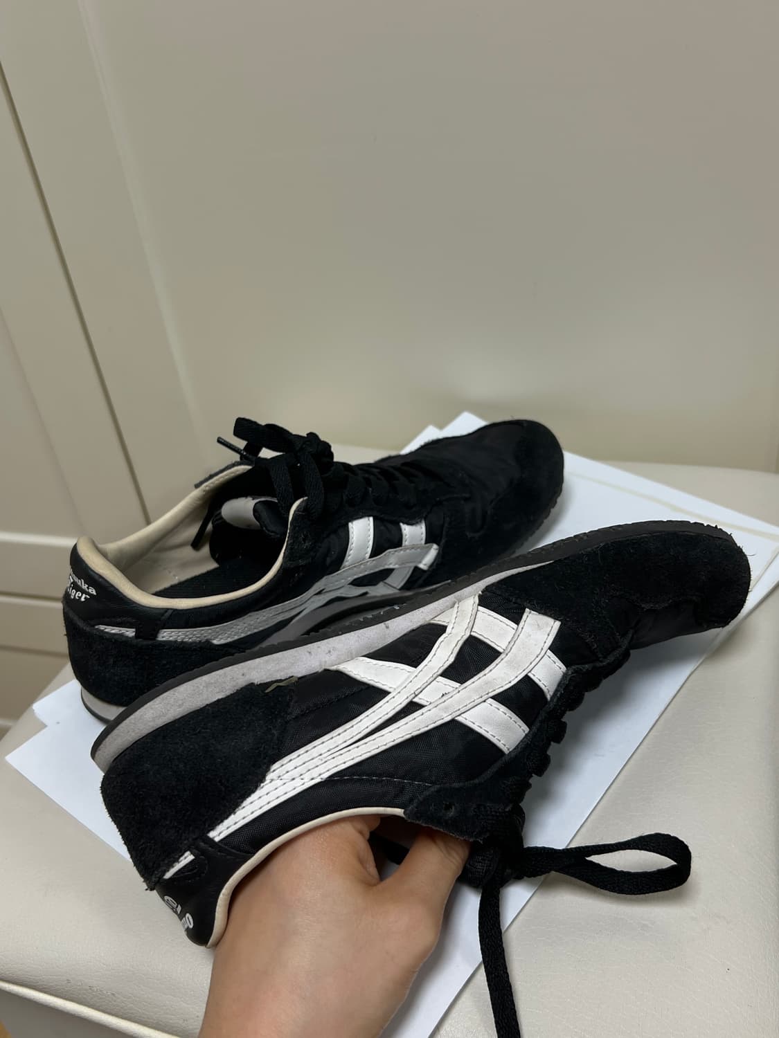 [240] 오니츠카타이거 세라노 블랙 화이트 상품이미지4