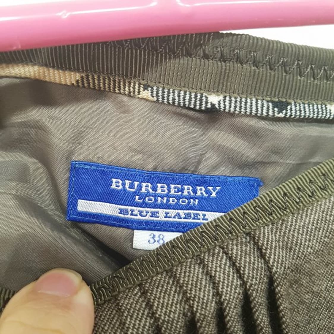 BURBERRY 블루라벨 울 앙고라 스커트 상품이미지4
