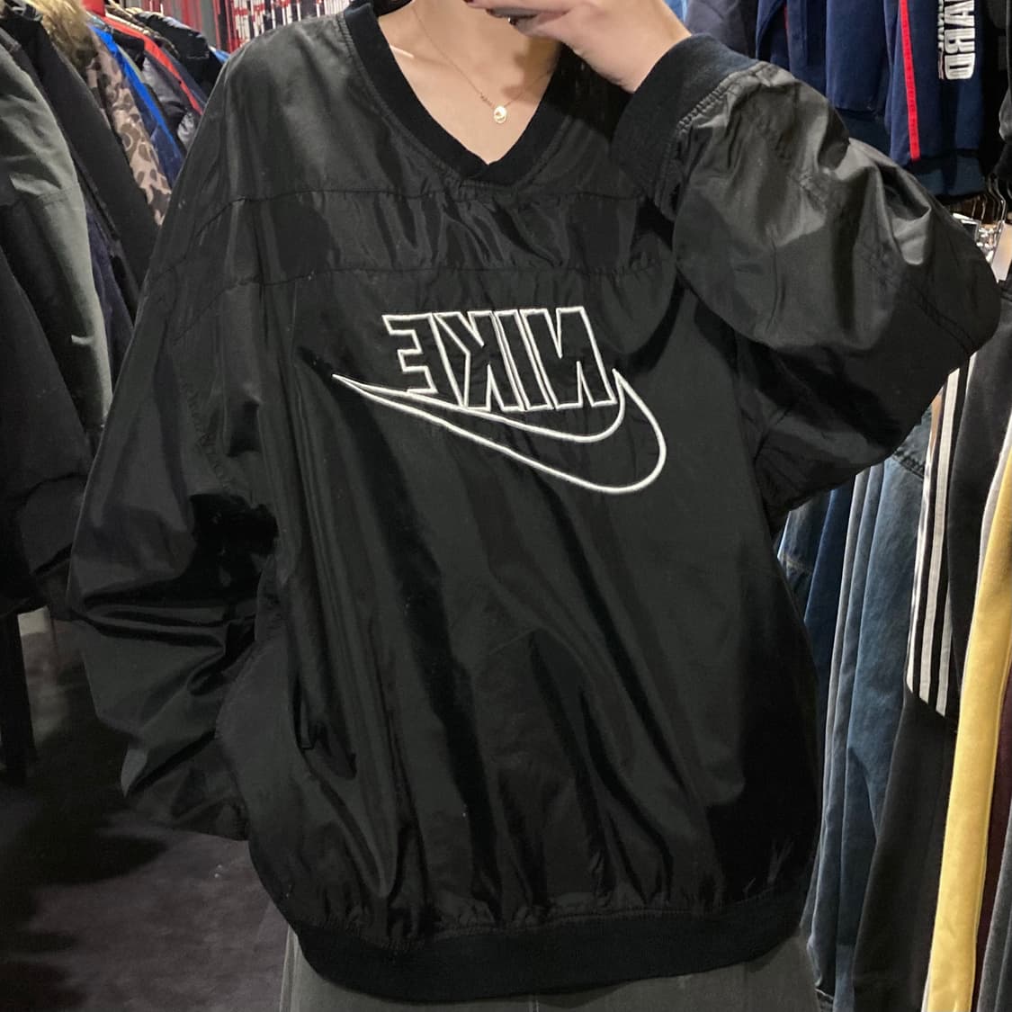 [IM] 나이키 빅스우시 로고 웜업 블랙 상품이미지3