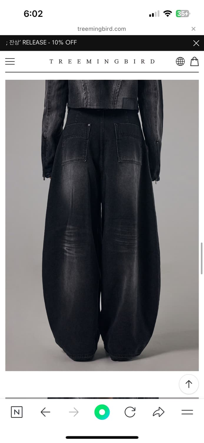 트리밍버드 Front Yoke Denim Pants [ Black ] 상품이미지2