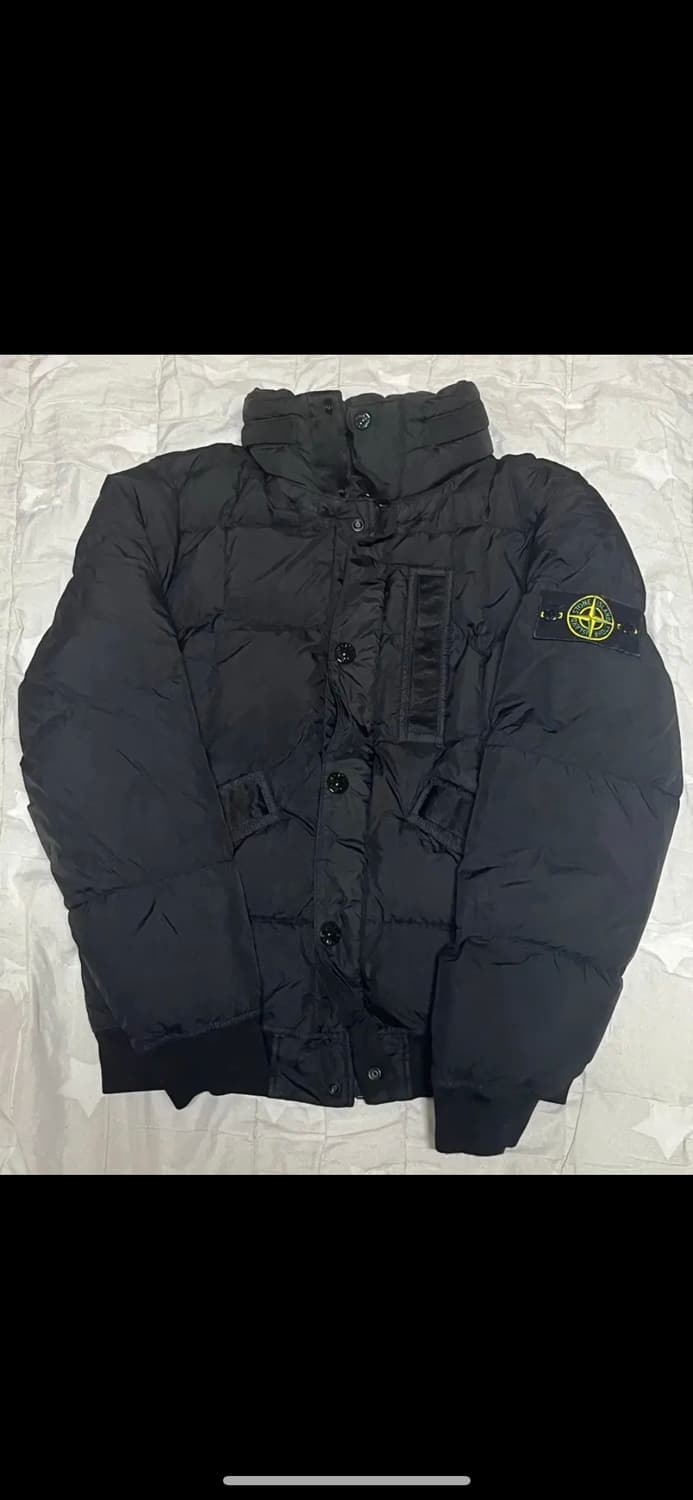 스톤아일랜드 크링클랩스 논후드 숏패딩 19fw S  상품이미지1