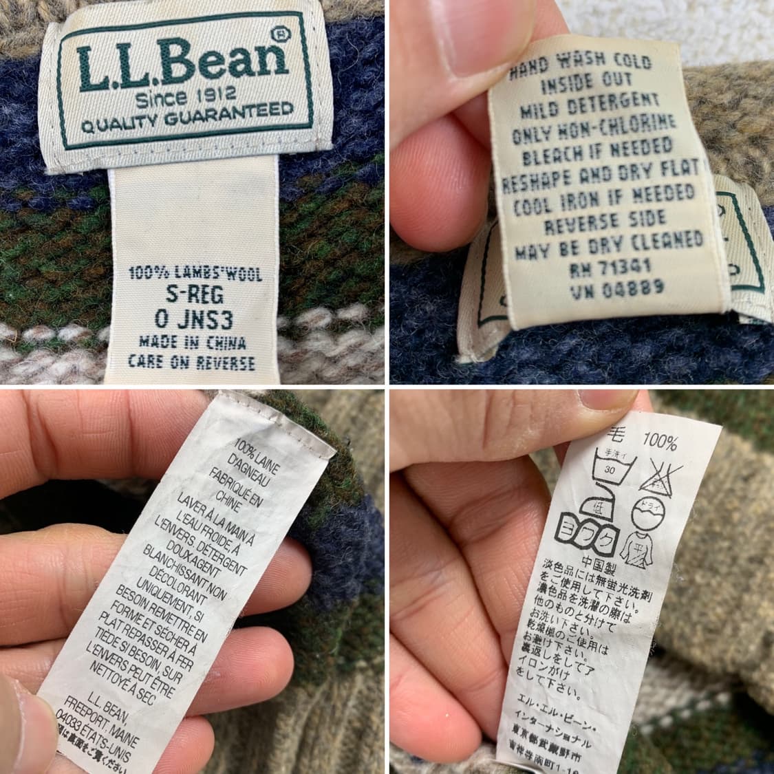 엘엘빈 믹스 스트라이프 롤넥 램스울 니트  상품이미지5