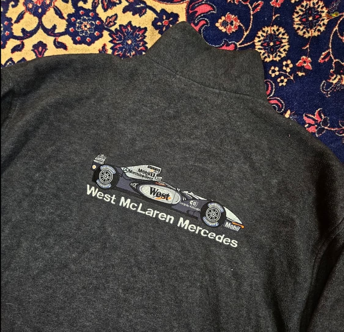 맥라렌 메르세데스 포뮬러 F1 TEAM 빽로고 자수 플리스 자켓 상품이미지3