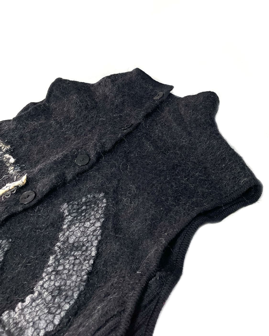 vintage 다크 그레이 베스트 상품이미지3