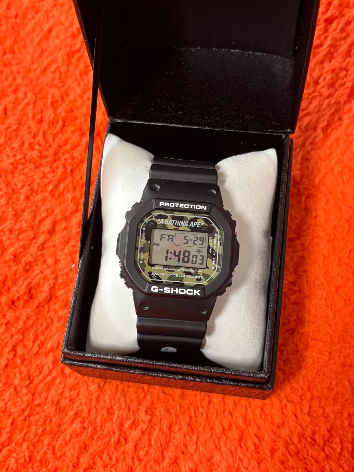 Bape] G-SHOCK 그린카모 DW-5600VT 상품이미지2