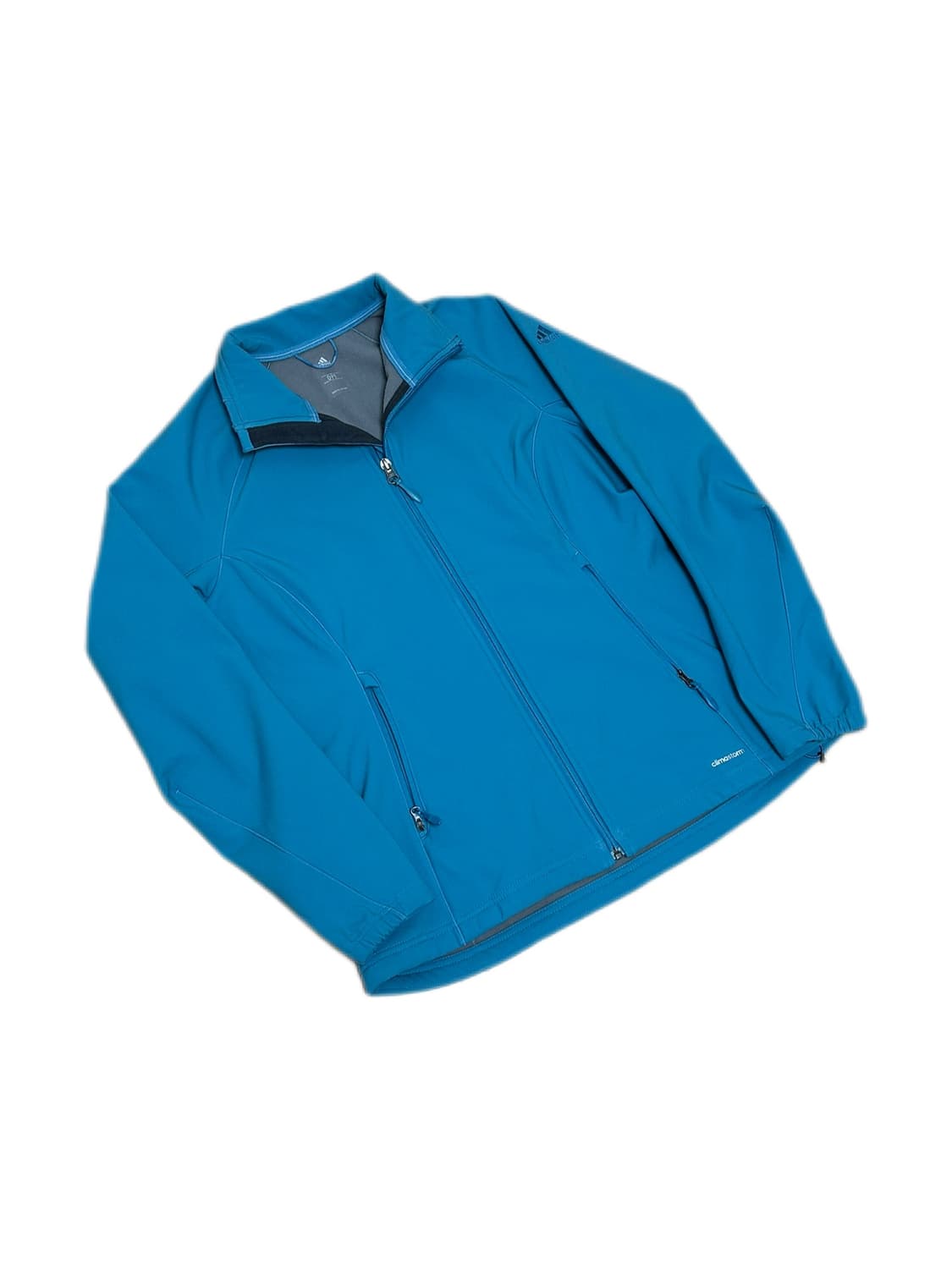 아디다스 우먼 스카이블루 기모 소프트쉘 바람막이 자켓 상품이미지1