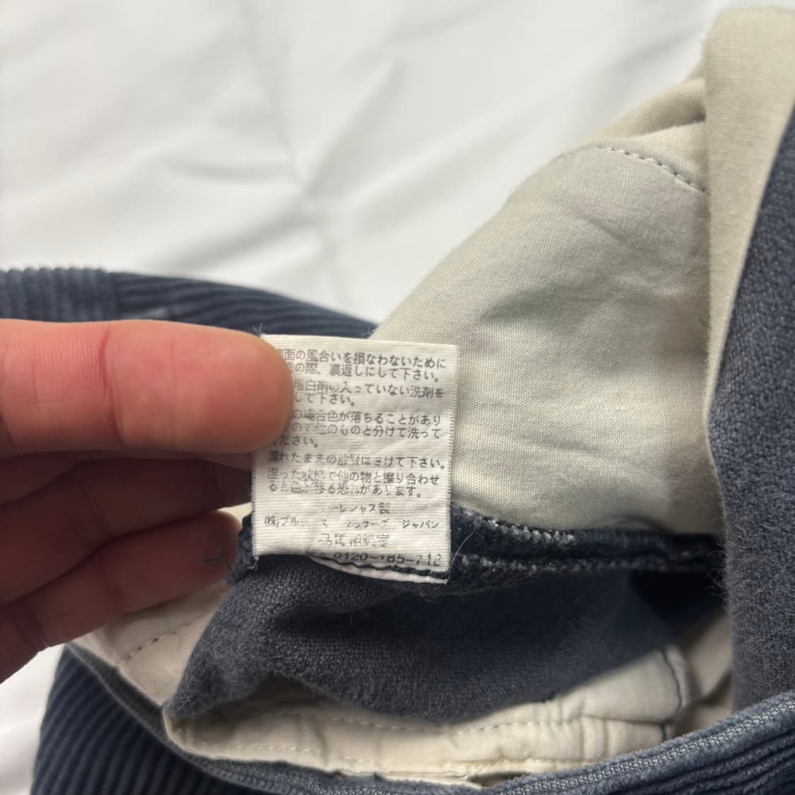 브룩스 브라더스 블루 네이비 코듀로이 팬츠 35 inch 상품이미지10