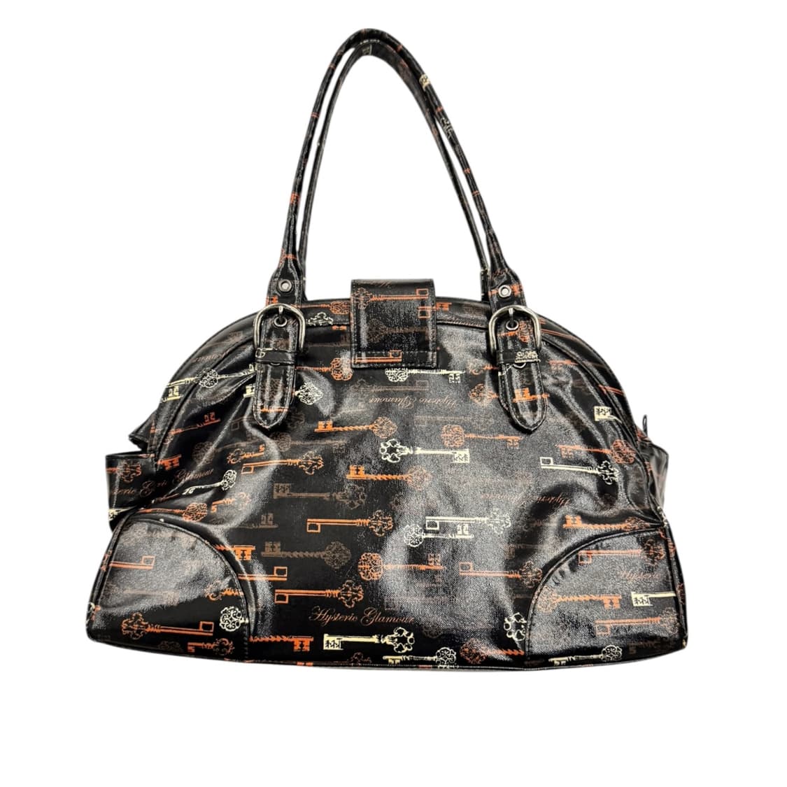 히스테릭글래머 PVC 키패턴 숄더백 블랙 상품이미지3