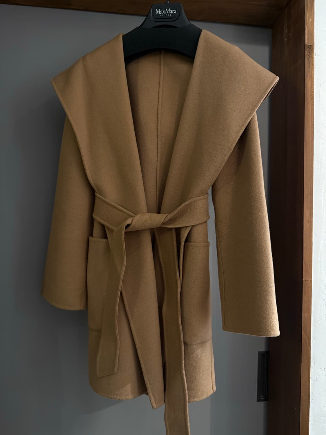 막스마라 후드 캐시미어 코트 정품 상품이미지6