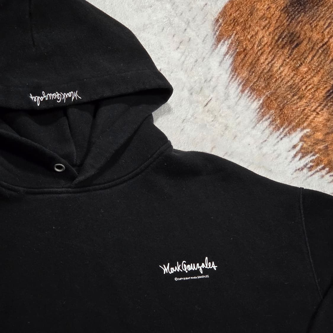 마크곤잘레스 오버핏 블랙 후드티 상품이미지2