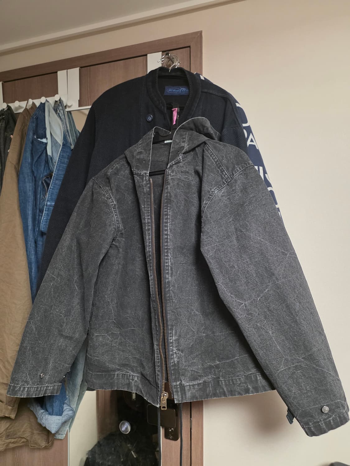 A.PRESSE VINTAGE US NAVY ZIP HOODIE 상품이미지2