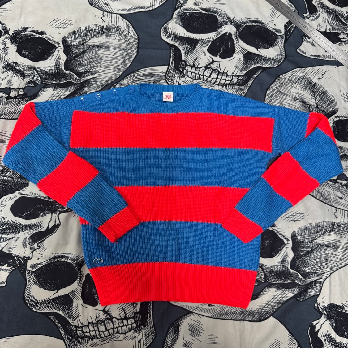 라코스테 단가라 니트 여성 S사이즈 상품이미지1