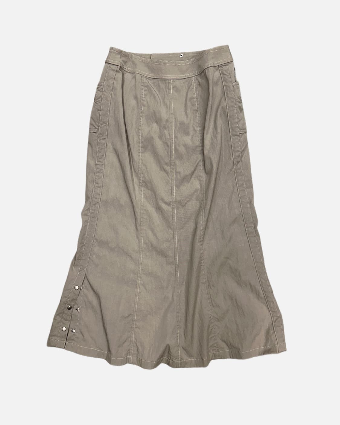beige pocket snap skirt 상품이미지4