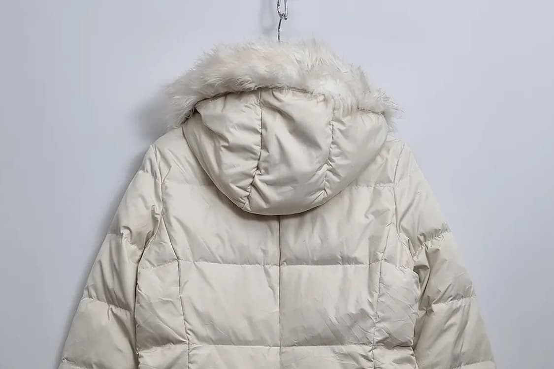 갭 여성 크림 후드 롱패딩  상품이미지5