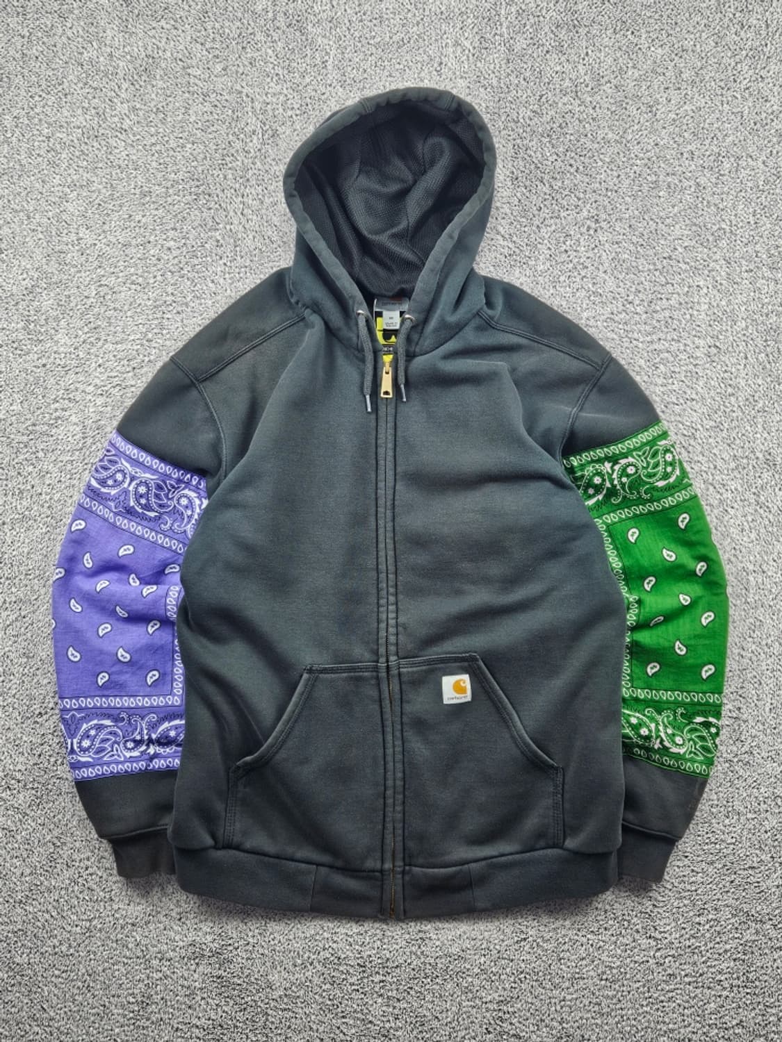 칼하트 페이즐리 반다나 커스텀 스웻 후드 집업 ( M ) / 11486 상품이미지1