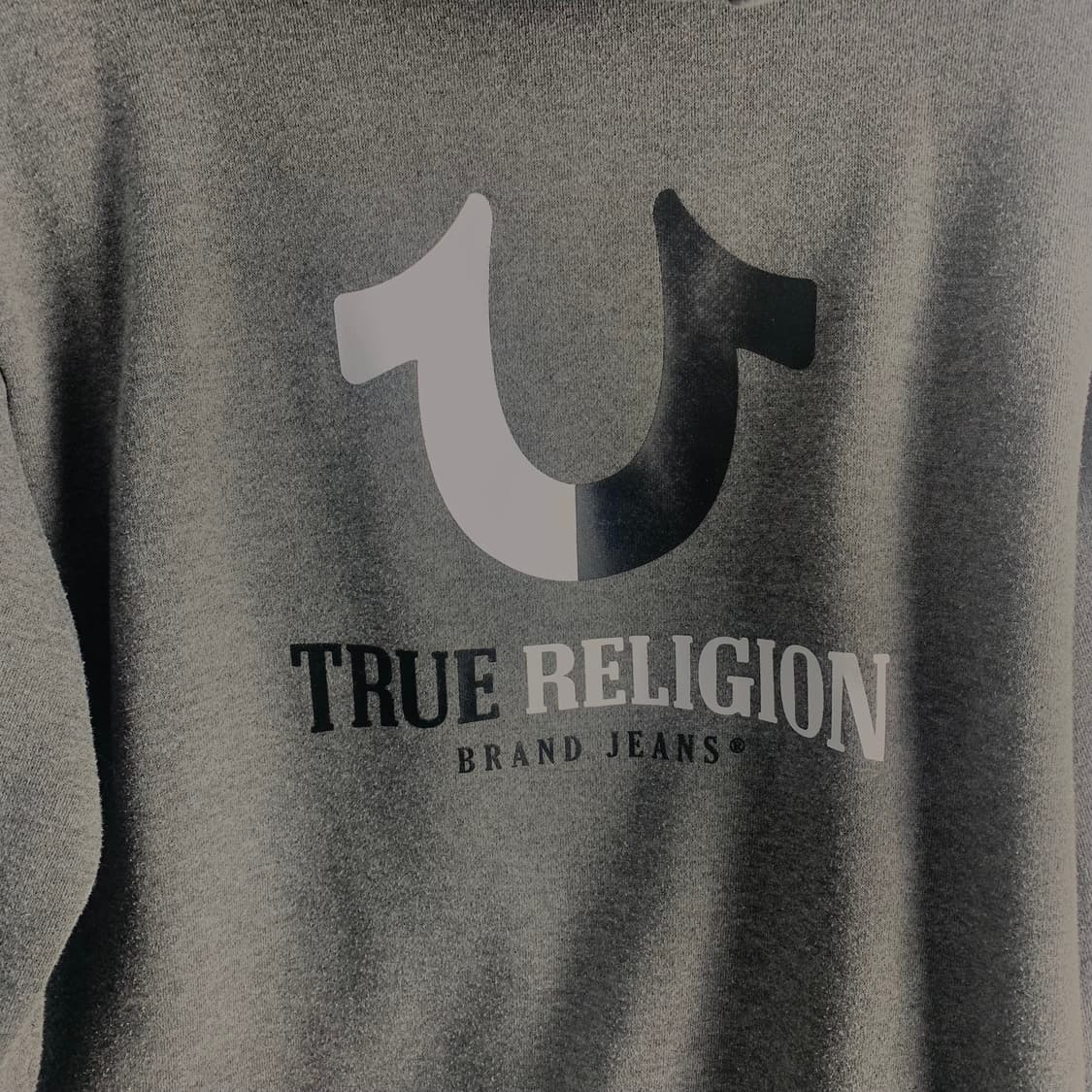 트루릴리전 자수로고 그레이 후드집업 상품이미지5