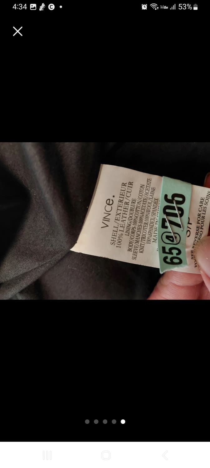 빈스 여성가죽재킷 상품이미지5