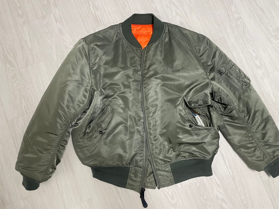 알파인더스트리 ma-1 XL 90s 빈티지 항공점퍼 상품이미지1