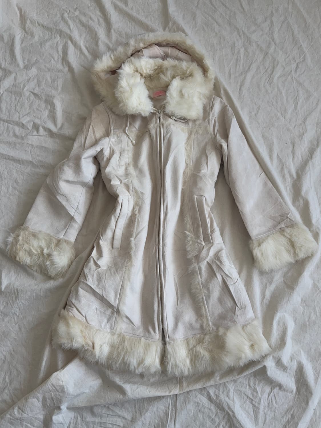 히메 로걀 양산형 무스탕 롱 코트 상품이미지1