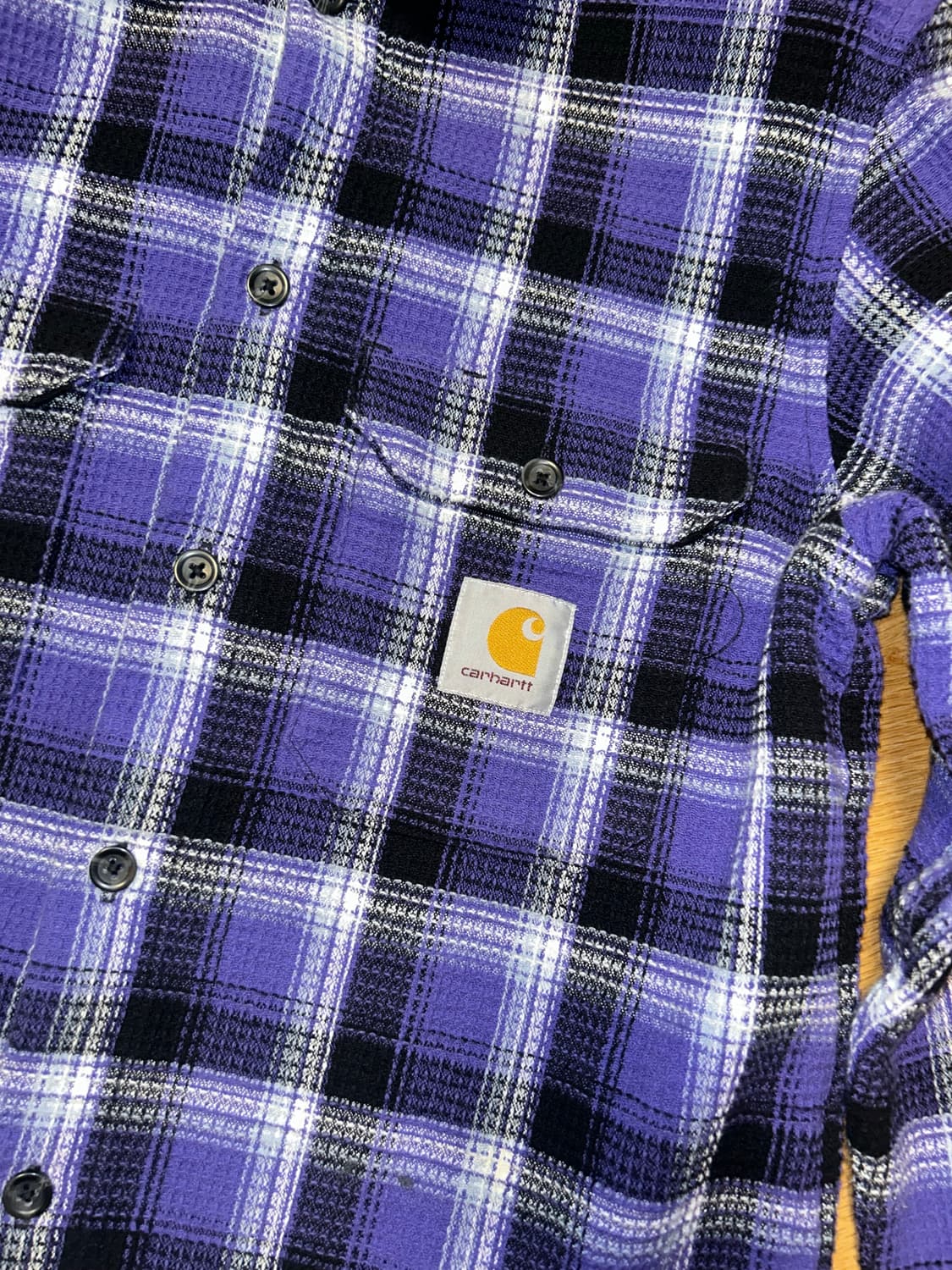 Carhartt WIP 퍼플체크셔츠 Size S 칼하트WIP 상품이미지2