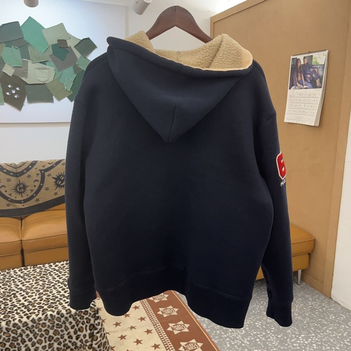 폴로 랄프로렌 올드스쿨 레트로 자수 양털 후드집업 M C09675 상품이미지4