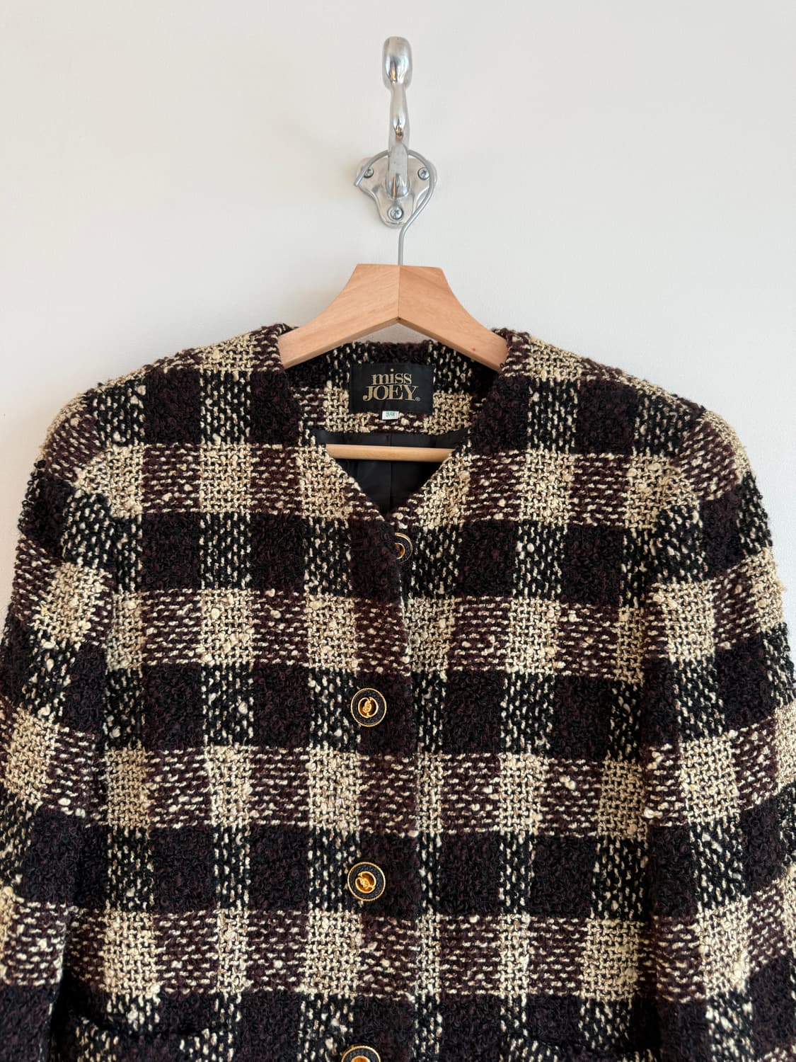 Pre owned 울 체크 자켓(JAPAN) 상품이미지2