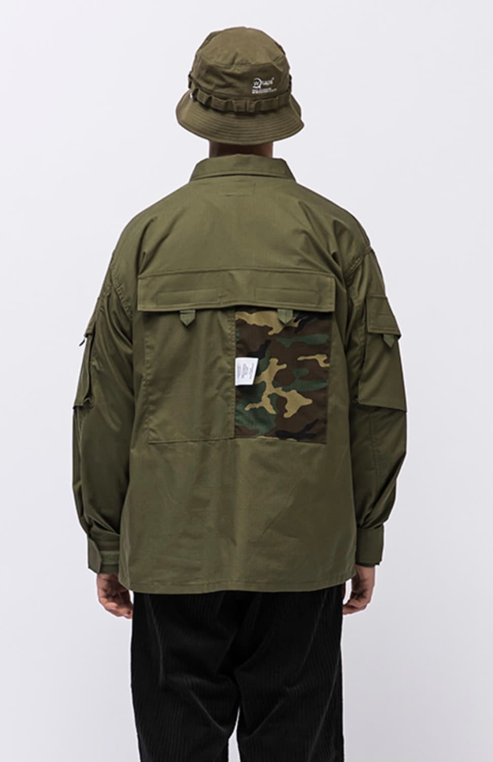 2) 더블탭스 유틸리티 립스탑 포켓 밀리터리 카모 자켓 오버사이즈 상품이미지5