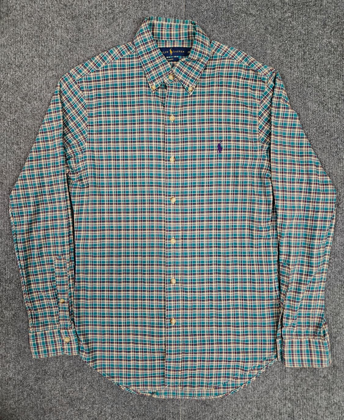 폴로 랄프로렌 퍼플포니 체크 셔츠(급처) 상품이미지1